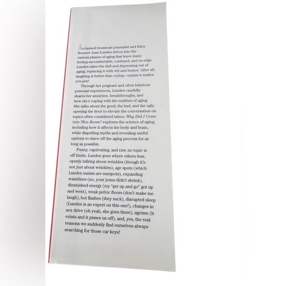 Why Did I Come Into This Room? By Joan Lunden (Brand New - Excellent Condition) - Picture 3 of 3